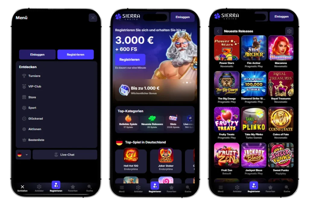 Sierra Casino app